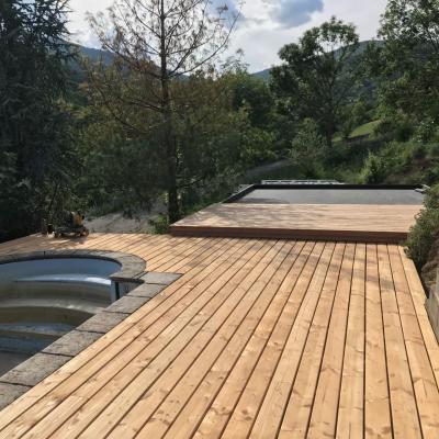 terrasse plage de piscine