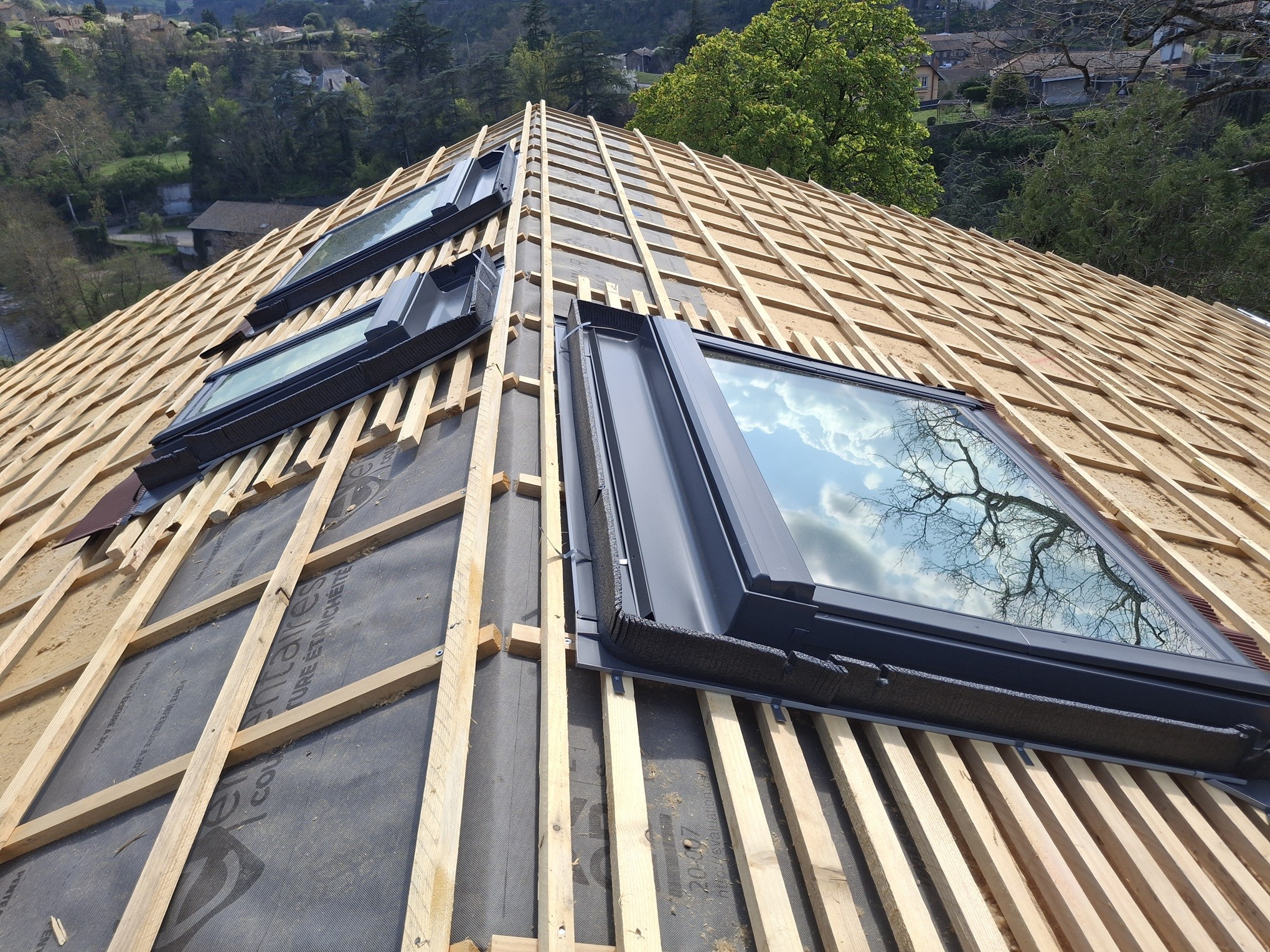 pose velux en cours