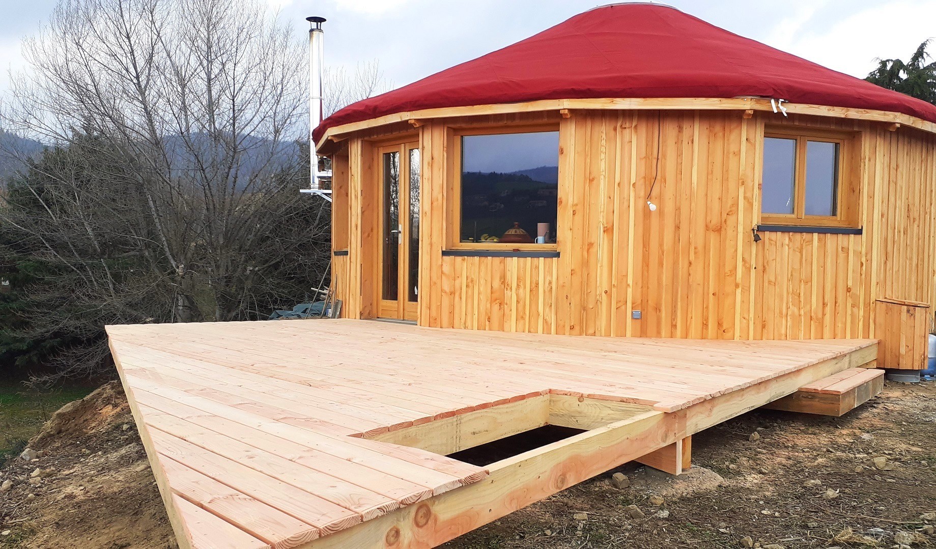 terrasse yourte